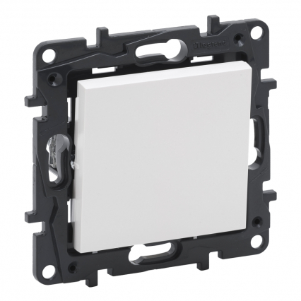 PRZYCISK POJEDYNCZY ZACISKI AUTOMATYCZNE 6A ALUMINIUM NILOE STEP - LEGRAND - 863309