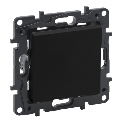 ŁĄCZNIK KRZYŻOWY ZACISKI ŚRUBOWE 10AX 250V IP20 CZARNY NILOE STEP - LEGRAND - 863507