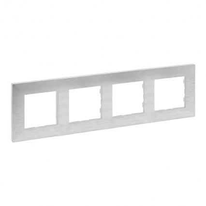 RAMKA POCZWÓRNA SZCZOTKOWANE ALUMINIUM NILOE STEP - LEGRAND - 863894