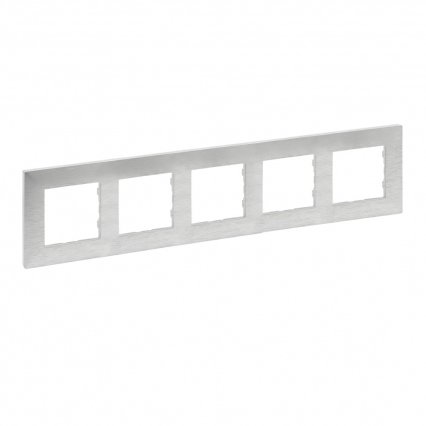 RAMKA PIĘCIOKROTNA SZCZOTKOWANE ALUMINIUM NILOE STEP - LEGRAND - 863895