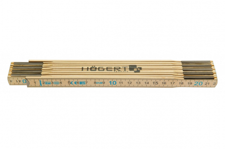 MIARA DREWNIANA 2M, 10 SEGMENTÓW - HOGERT - HT4M262
