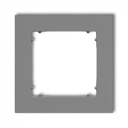 MINI Ramka pojedyncza szary mat 27MR-1 - KARLIK - 27MR-1