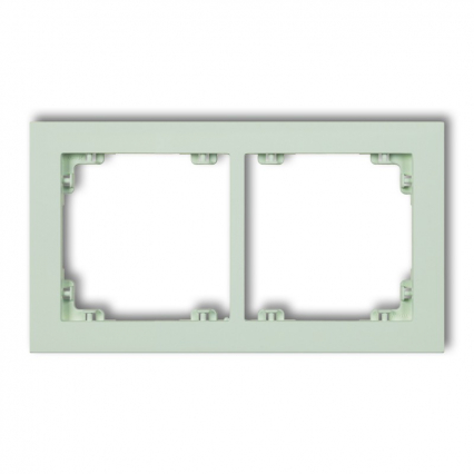 DECO Ramka uniwersalna podwójna z tworzywa Pastel Matt - KARLIK - 46DR-2