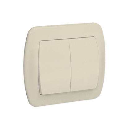 Łącznik świecznikowy 10AX, 250V~, zaciski śrubowe; beż - KONTAKT SIMON - AW5/12