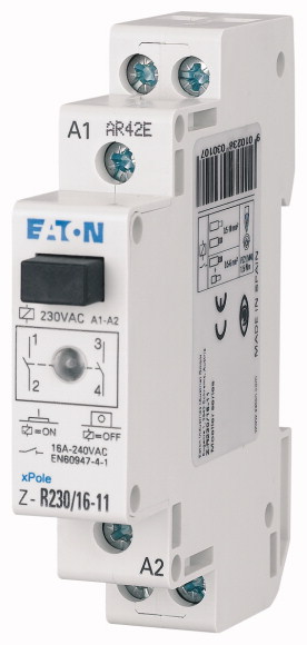 PRZEKAŹNIK INSTALACYJNY 16A 2ZW 230V AC Z DIODĄ LED Z-R230/16-20 - EATON - ICS-R16A230B200