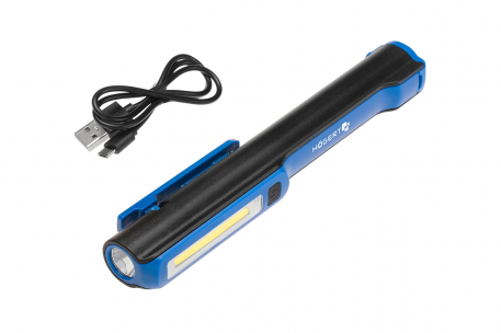 LATARKA INSPEKCYJNA 150 LM ŁADOWANA POPRZEZ USB - HOGERT - HT1E406