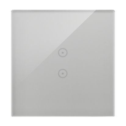 Panel dotykowy S54 Touch, 1 moduł, 2 pola dotykowe pionowe srebrna mgła - KONTAKT SIMON - DSTR13/71