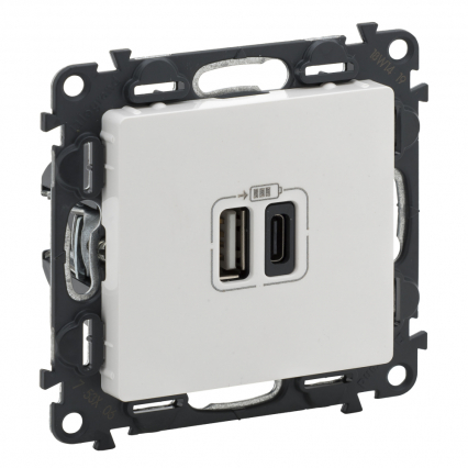ŁADOWAR 2XUSB A+C 3A VALIF:B. - LEGRAND - 753106