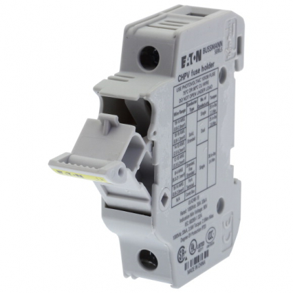 PODSTAWA BEZPIECZNIKOWA 10X38MM 1P 32A 1000VDC GPV NA SZYNĘ DIN BUSSMANN - EATON - CHPV1U