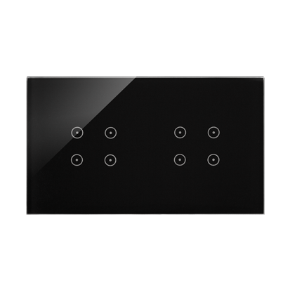 Panel dotykowy S54 Touch, 2 moduły, 4 pola dotykowe, + 4 pola dotykowe, zastygła lawa - KONTAKT SIMON - DSTR244/73