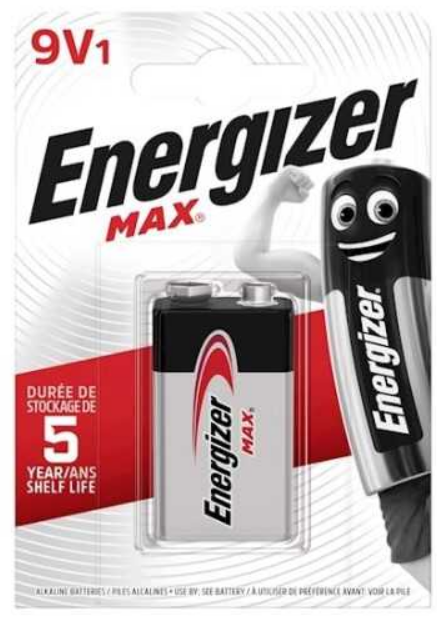 BATERIA ALKALICZNA 6LR61/6F22 MAX 9V /1SZT/ - ENERGIZER - 7638900426663