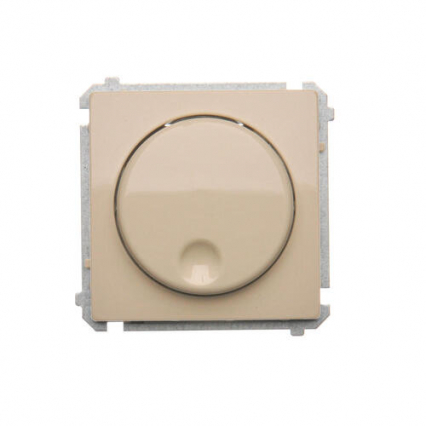 Ściemniacz naciskowo-obrotowy (moduł), 20–500 W, 230V~; beż - KONTAKT SIMON - BMS9T.01/12