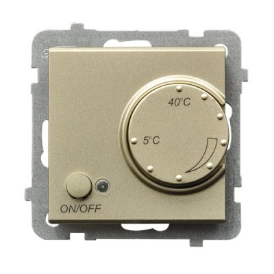 REGULATOR TEMPERATURY SZAMPAŃSKI ZŁOTY SONATA - OSPEL - RTP-1R/m/39