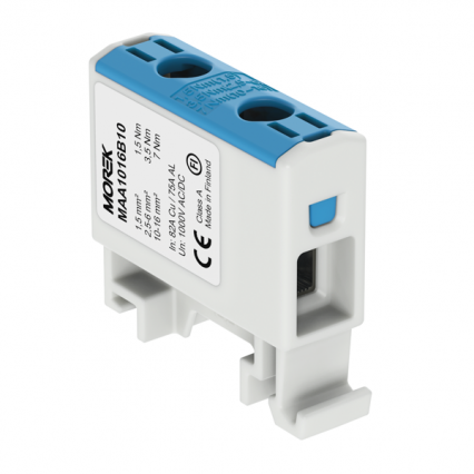 OTL16 niebieski 1xAl/Cu 1,5-16mm2 1000V AC/1500V DC Zacisk uniwersalny - MOREK - MAA1016B10