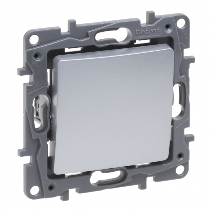 NILOE SELECTION - ŁĄCZNIK SCHODOWY POJEDYNCZY 10 AX ALUMINIUM - LEGRAND - 762101