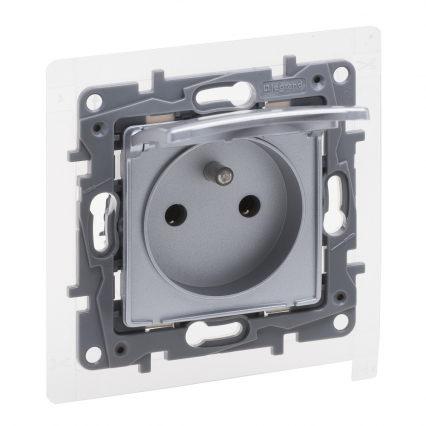 NILOE SELECTION - GNIAZDO 2P+Z - IP44 16 A - 250 V~ - BEZ PRZESŁONY, ZACISKI ŚRUBOWE ALUMINIUM - LEGRAND - 762161