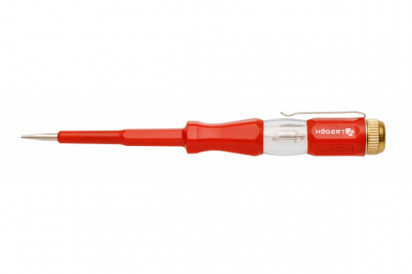 PRÓBNIK NAPIĘCIA 100-250V, 140 MM. - HOGERT - HT1S982