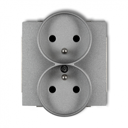 DECO METALIC GNIAZDO PODW.+0 DO RAMKI SOFT 7DGPRSO-2ZP - KARLIK - 7DGPRSO-2zp