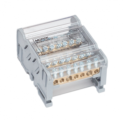Blok dystrybucyjny Moblock 4P 100A-7 2x25 + 5x6mm2 - MOREK - MAB4100A18