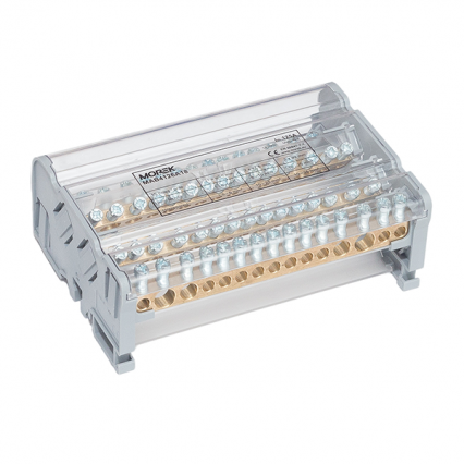 Blok dystrybucyjny Moblock 4P 125A-15 2x35 + 2x25 + 11x6mm2 - MOREK - MAB4126A18