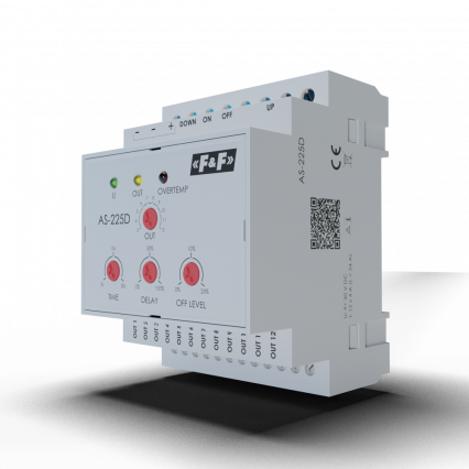 12-kanałowy sterownik schodowy i kaskadowy 9-30V DC - F&F - AS-225D