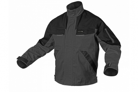 BLUZA OCHRONNA ROZPINANA ROZMIAR L / 52 GRAFITOWA EDGAR II - HOGERT - HT5K284-1-L