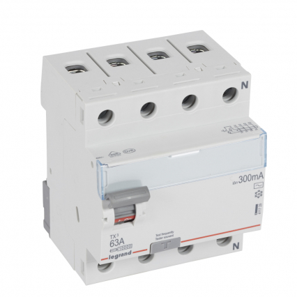 WYŁĄCZNIK RÓŻNICOWY 63A/300MA 4 BIEGUNY TYP AC P304 - LEGRAND - 411729