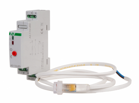 Automat zmierzchowy AZ-112-LED z zewnętrzną sondą, przekaźnik InRush16 A (160 A/20 ms) - F&F - AZ-112-LED