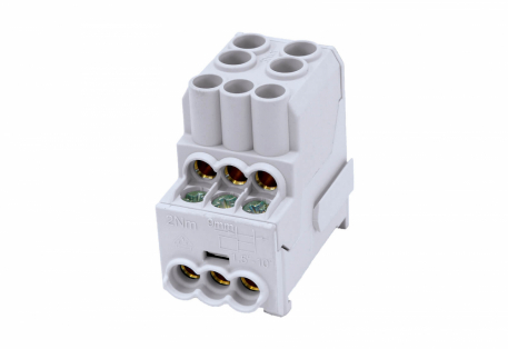 BLOK ROZDZIELCZY DYSTRYBUCYJNY SDB 100 AL/CU 80010 SIMBLOCK SZARY - SIMET - 81601002