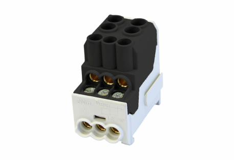 BLOK ROZDZIELCZY DYSTRYBUCYJNY SDB 100 AL/CU 80010 SIMBLOCK CZARNY - SIMET - 81601007