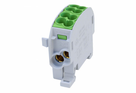 BLOK ROZDZIELCZY ODGAŁĘŹNY SCB 25 AL/CU 80110 SIMBLOCK ZIELONY - SIMET - 81501005