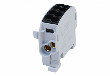 BLOK ROZDZIELCZY ODGAŁĘŹNY SCB 25 AL/CU 80110 SIMBLOCK CZARNY - SIMET - 81501007