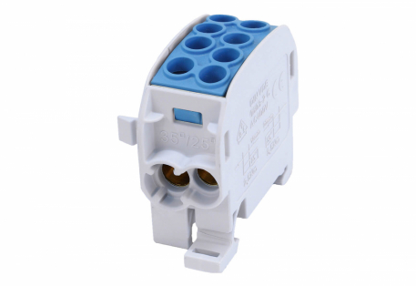 BLOK ROZDZIELCZY ODGAŁĘŹNY SCB 35 AL/CU 80210 SIMBLOCK NIEBIESKI - SIMET - 81502003