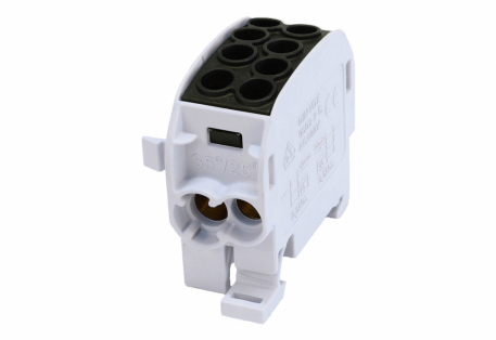 BLOK ROZDZIELCZY ODGAŁĘŹNY SCB 35 AL/CU 80210 SIMBLOCK CZARNY - SIMET - 81502007