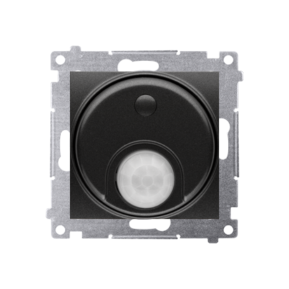 Łącznik z czujnikiem ruchu (moduł) 20-500 W; czarny - KONTAKT SIMON - DCR10T.01/49