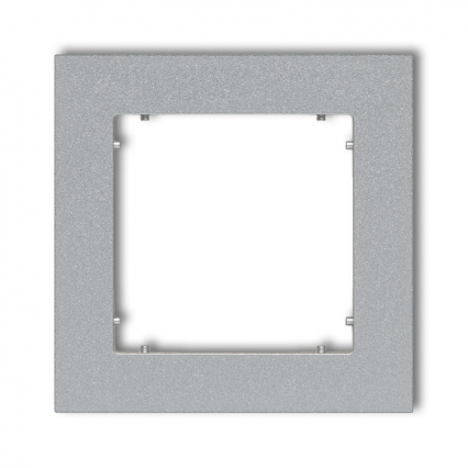 Ramka pojedyncza srebrny metalik Mini - KARLIK - 7MR-1
