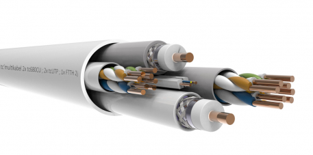 Kabel multimedialny tc'multikabel (2xRG-6Cu / 2xUTP / 1xFTTH-2J) szpula 350mb - KP ELPIO - 26556