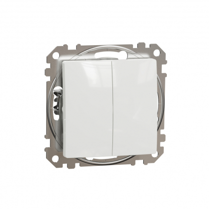 PRZYCISK PODWÓJNY ZWIERNY BIAŁY SEDNA DESIGN - SCHNEIDER ELECTRIC - SDD111118