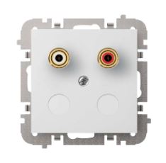 VESTRA Gniazdo podtynkowe 1xGŁOŚNIKOWE bez ramki, kolor czarny. - ELEKTRO-PLAST NASIELSK - 3857-19