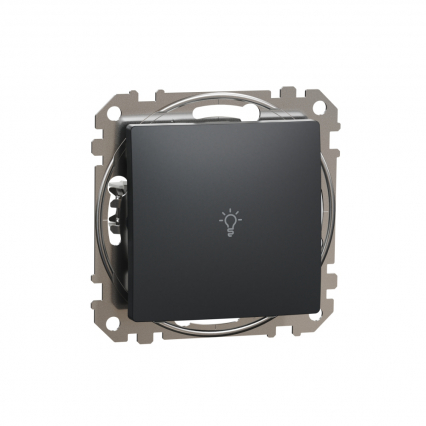PRZYCISK  ŚWIATŁO CZARNY ANTRACYT SEDNA DESIGN - SCHNEIDER ELECTRIC - SDD114132