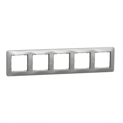Ramka 5-krotna, srebrne aluminium Sedna Design - SCHNEIDER ELECTRIC - SDD313805