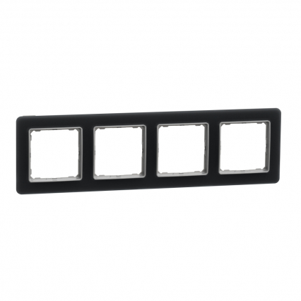 Ramka 4-krotna, szkło przydymione Sedna Elements - SCHNEIDER ELECTRIC - SDD362804