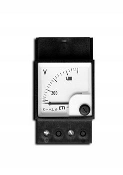 MIERNIK ELEKTROMAGNETYCZNY 45X45 – 90° POMIAR BEZPOŚREDNI NA SZYNĘ TH35 FQ 0507 15A - ETI - 004802130