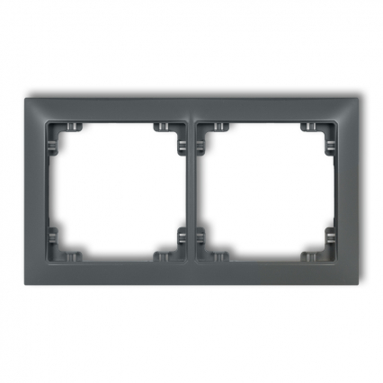 Ramka uniwersalna Deco Soft Grafitowy Mat Karlik - KARLIK - 28DRSO-2