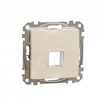 Sedna Design, Płytka centralna do wkładów Keystone (HDMI, VGA, RJ45, RJ11), beżowy - SCHNEIDER ELECTRIC - SDD112421