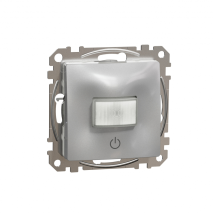 Sedna Design, Czujnik ruchu z łącznikiem, srebrne aluminium - SCHNEIDER ELECTRIC - SDD113504