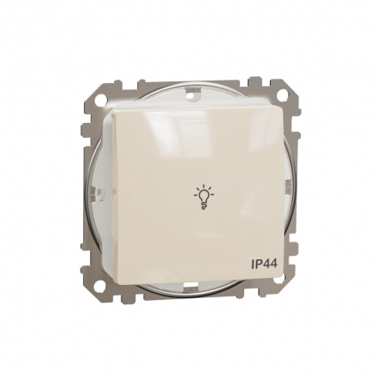 Sedna Design, Przycisk "światło" IP44, beżowy - SCHNEIDER ELECTRIC - SDD212132