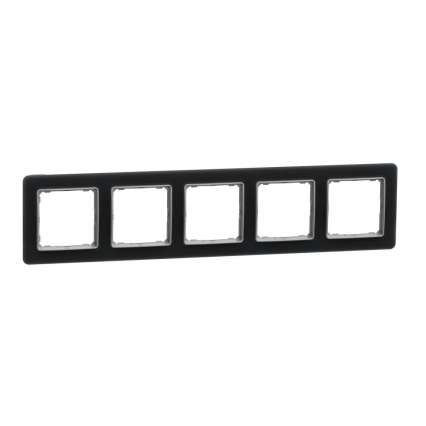 Sedna Elements, Ramka 5-krotna, szkło przydymione - SCHNEIDER ELECTRIC - SDD362805