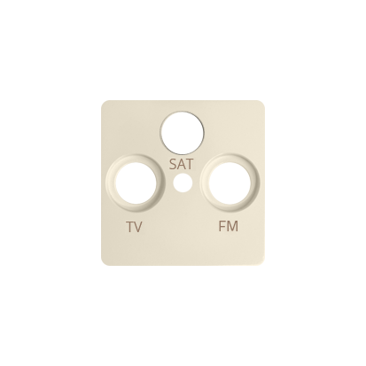 Pokrywa gniazda R-TV-SAT; beż - KONTAKT SIMON - 82037-31