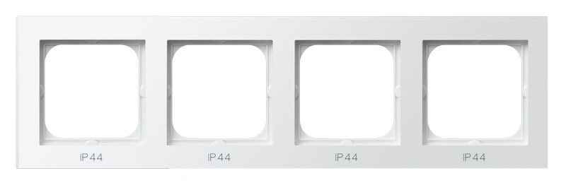 RAMKA POCZWÓRNA DO ŁĄCZNIKÓW IP44 BIAŁA SONATA - OSPEL - RH-4R/00